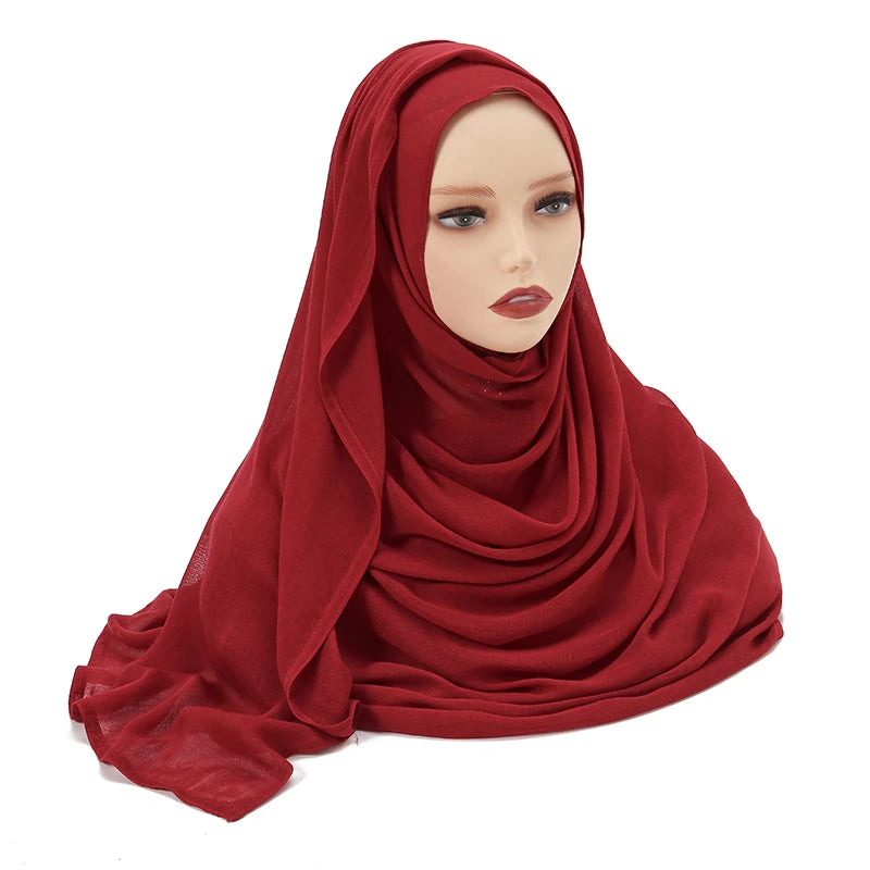Plain Modal Cotton Hijab Shawl