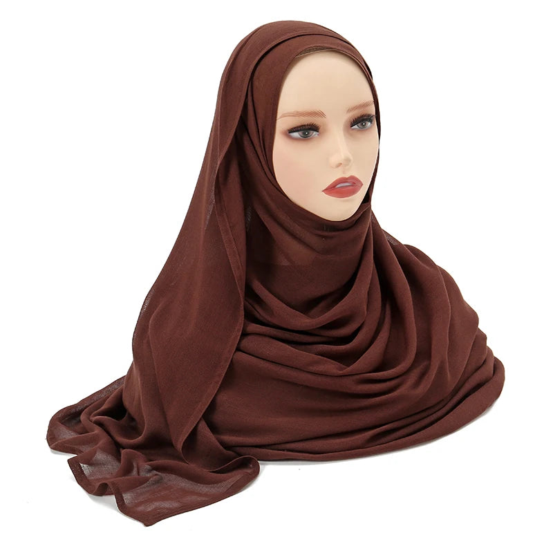 Plain Modal Cotton Hijab Shawl