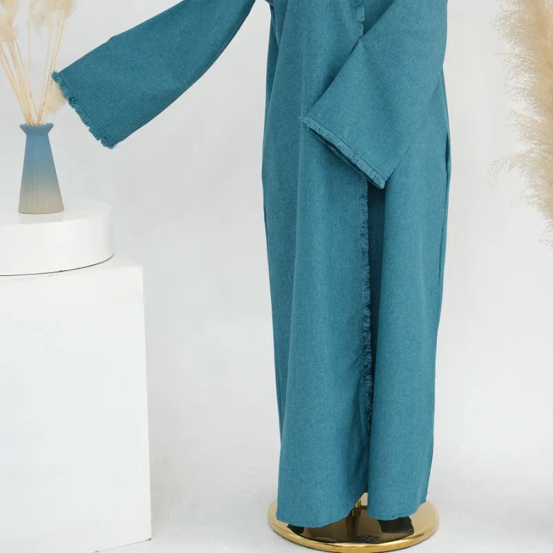 Luxury Tassel Abaya Kaftan Dress
