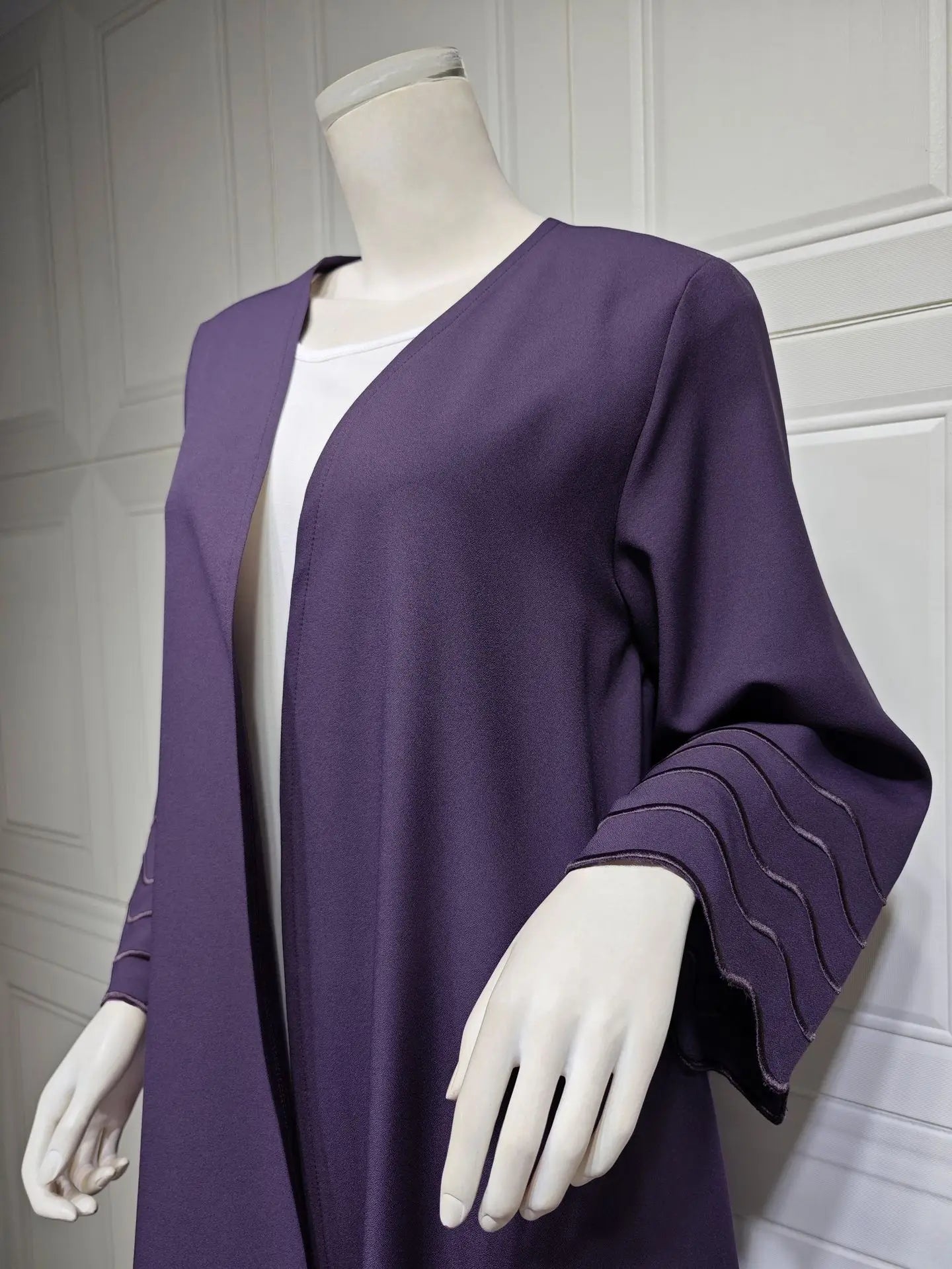 Open Abaya Dubai Style with Scarf