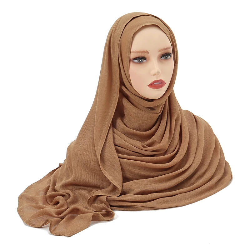Plain Modal Cotton Hijab Shawl