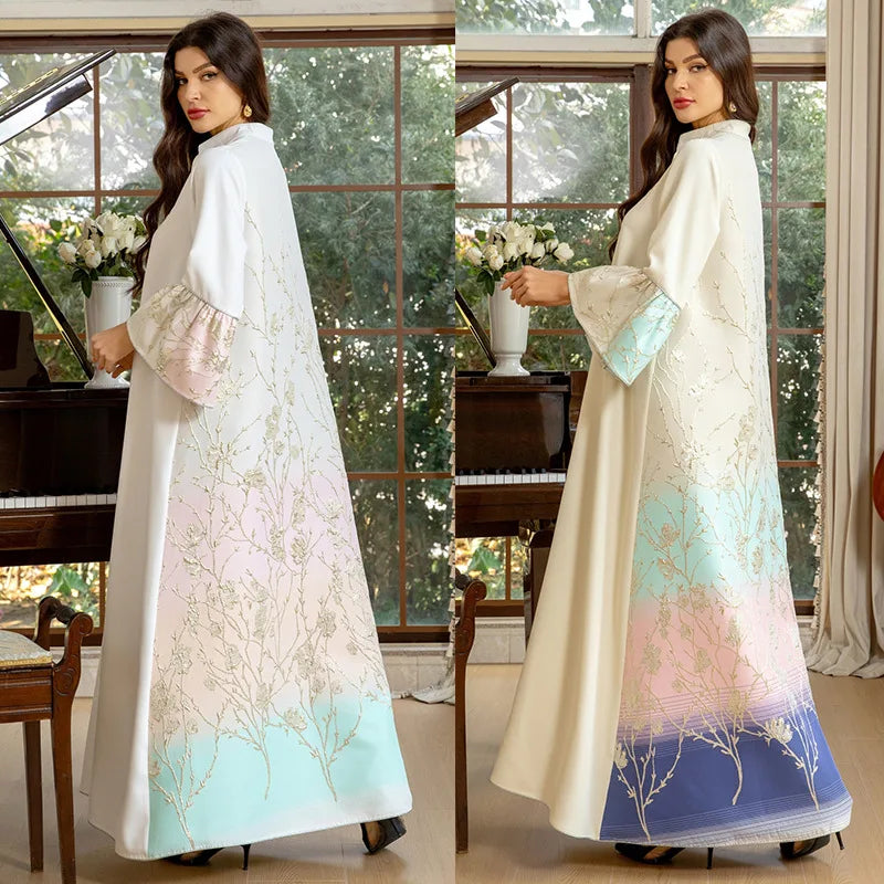 Muslim Dress  Elegant long sleeve  Dubai Abaya
