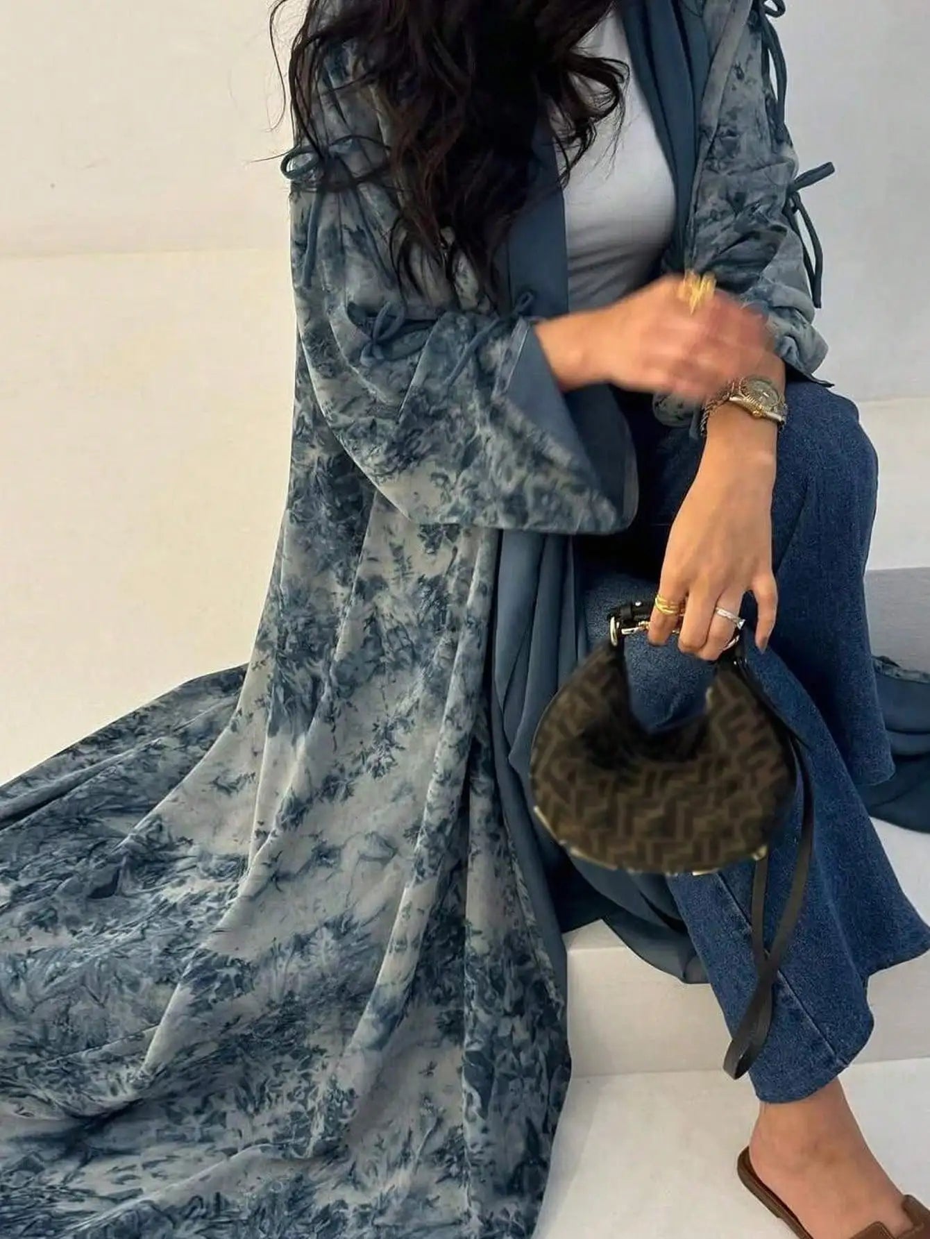 Layali Elegant Abaya - Flowing Modest Dress for Women
