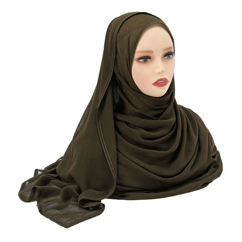 Plain Modal Cotton Hijab Shawl
